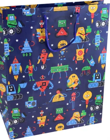 Пакет подарочный Роботы обложка книги