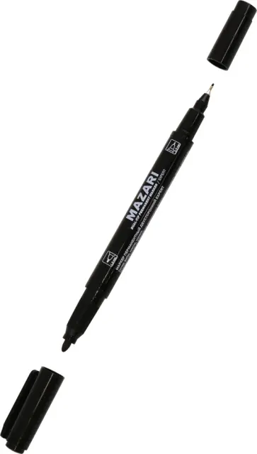 Маркер перманентный двусторонний Expert, черный обложка книги