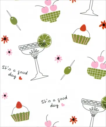 Бумага упаковочная Bonjour. Маффин обложка книги