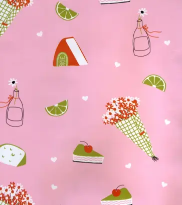 Бумага упаковочная Bonjour. Букет обложка книги