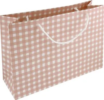 Пакет подарочный Juicy, клетка, 36*26 см обложка книги