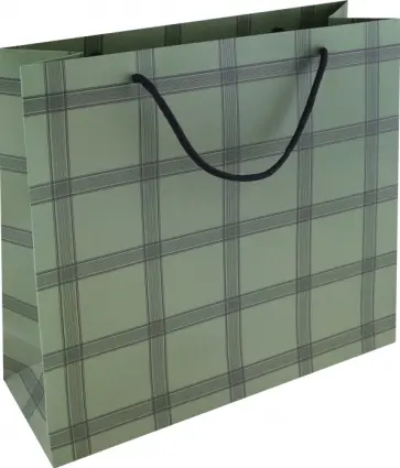 Пакет подарочный Tweed, клетка, 32*32см обложка книги
