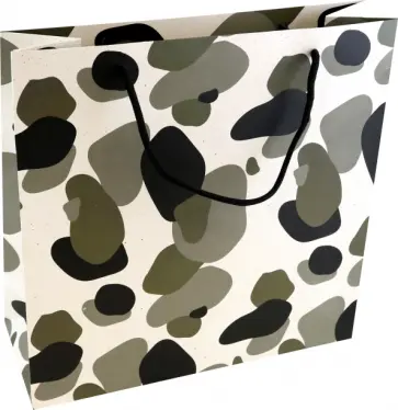 Пакет подарочный Military. Пятна, 32х32 см обложка книги