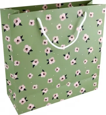 Пакет подарочный Pretty, зеленый обложка книги