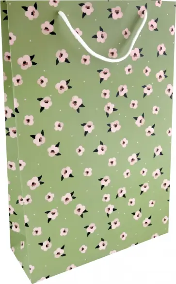 Пакет подарочный Pretty, зеленый, 32*49см обложка книги