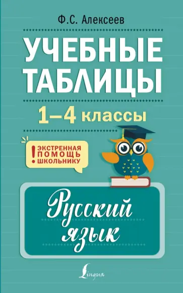 Филипп Алексеев - Учебные таблицы. Русский язык. 1-4 классы обложка книги