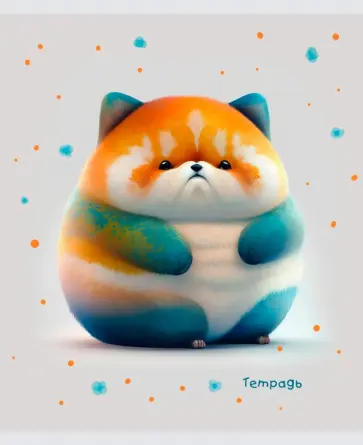 Тетрадь Кругляши, 48 листов, клетка, в ассортименте обложка книги