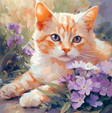 Алмазные узоры Рыжий котик обложка книги