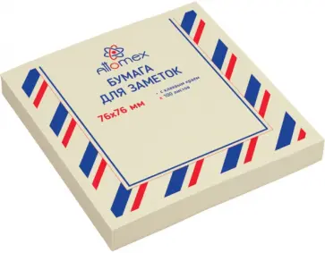 Блок для записи самоклеящийся, 100 листов, желтый обложка книги