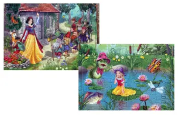 Комплект пазлов Белоснежка-Дюймовочка обложка книги