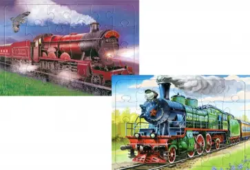 Комплект пазлов Паровоз, Шотландский экспресс обложка книги