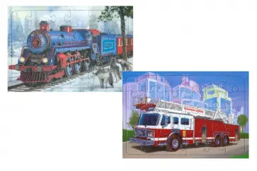 Комплект пазлов Сибирский экспресс. Пожарная машина обложка книги