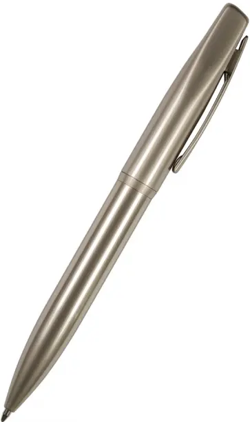 Ручка шариковая автоматическая Portofino, синяя, цвет корпуса шампань обложка книги