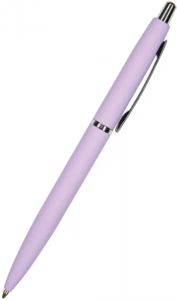 Ручка шариковая автоматическая San Remo, синяя, цвет корпуса сиреневый, в футляре, 1 мм обложка книги