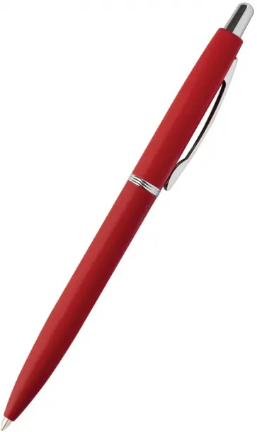 Ручка шариковая автоматическая San Remo, синяя, цвет корпуса красный, в футляре, 1 мм обложка книги