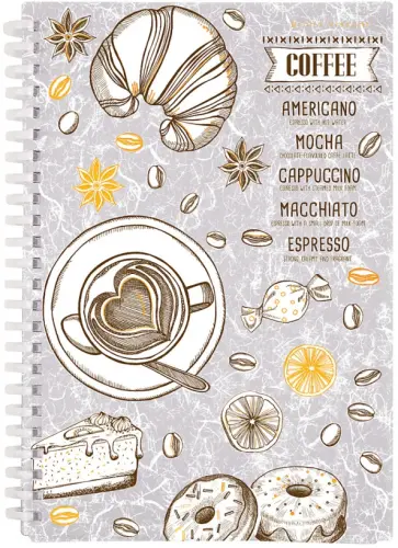 Тетрадь Caffe nero.Time, 60 листов, клетка обложка книги