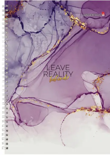 Тетрадь Мрамор, 80 листов, клетка, А4, в ассортименте обложка книги