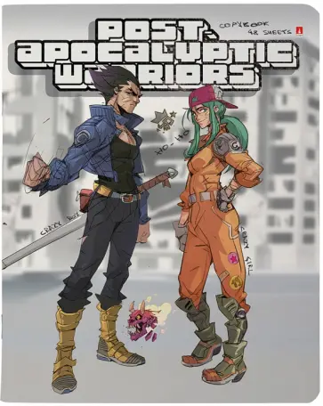 Тетрадь Manga.Warriors, 48 листов, клетка, А5, в ассортименте обложка книги