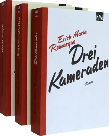 Erich Remarque - Эрих Мария Ремарк. Набор из 3 книг на немецком языке обложка книги