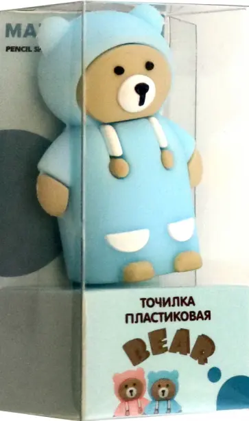 Точилка Bear, 1 отверстие, в ассортименте Точилка Bear, 1 отверстие, в ассортименте обложка книги