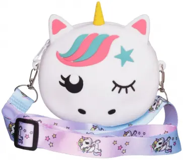 Сумочка для девочки Единорог, белый обложка книги