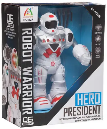 Робот электромеханический Герой, бело-красный обложка книги