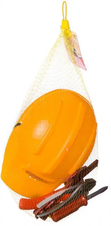 Игровой набор Помогаю Папе Строительная каска и набор инструментов обложка книги