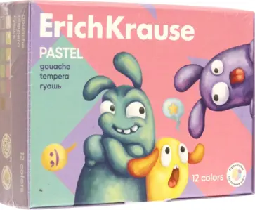 Гуашь Jolly Friends Pastel, 12 цветов обложка книги