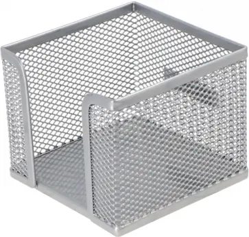 Подставка для бумажного блока прямоугольная металлическая Compass, Classic, серебряная обложка книги