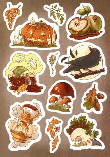 Стикерпак Атрибуты темного колдовства Стикерпак Атрибуты темного колдовства обложка книги