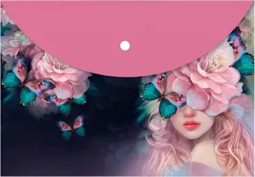 Папка для документов пластиковая Девушка с цветами, А4 обложка книги