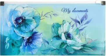 Папка для документов пластиковая Цветы обложка книги