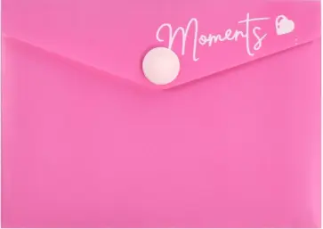 Папка для карт и визиток пластиковая, розовая обложка книги