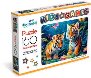 Kids Games. Пазл-160. Тигрята Kids Games. Пазл-160. Тигрята обложка книги