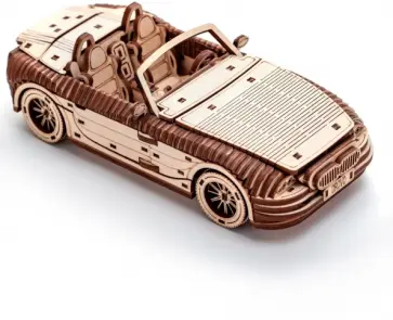 Деревянный конструктор автомобиль Родстер 007 обложка книги