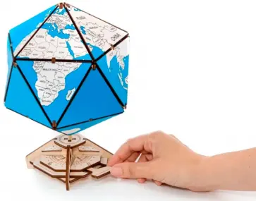Конструктор деревянный 3D Глобус Икосаэдр с секретом Конструктор деревянный 3D Глобус Икосаэдр с секретом обложка книги