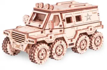 Деревянный конструктор, сборная модель Вездеход-Амфибия обложка книги