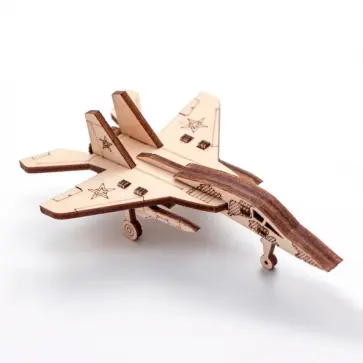 Деревянный конструктор, сборная модель Истребитель обложка книги
