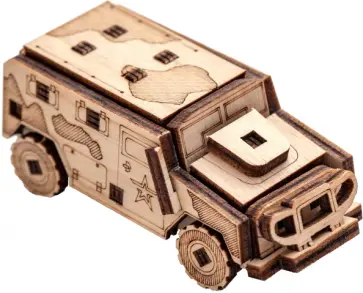Деревянный конструктор, сборная модель Бронеавтомобиль обложка книги