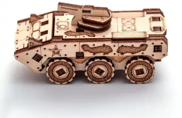 Деревянный конструктор, сборная модель БТР обложка книги