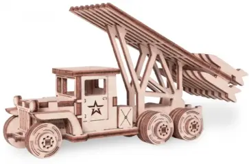 Конструктор деревянный Грузовик Ракета Катюша обложка книги