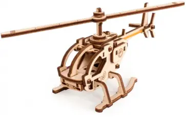 Конструктор 3D деревянный Вертолет Робинзон обложка книги