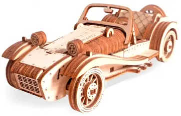 Сборная модель из дерева Автомобиль Родстер обложка книги