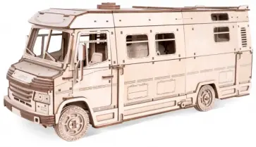 Конструктор 3D деревянный Пикник. Домик для кукол на колесах обложка книги