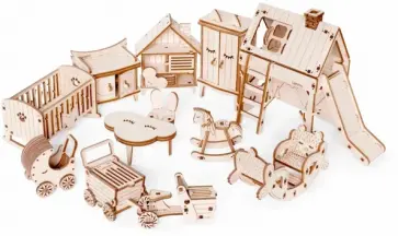 Набор кукольной мебели Большая Детская комната обложка книги