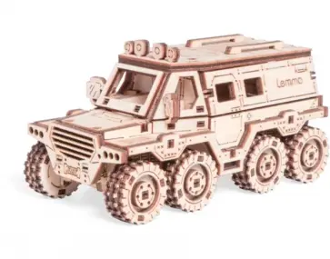 Деревянный конструктор, сборная модель Внедорожник Бархан обложка книги