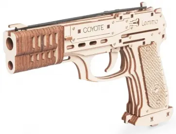 Деревянный конструктор Пистолет-резинкострел Койот обложка книги