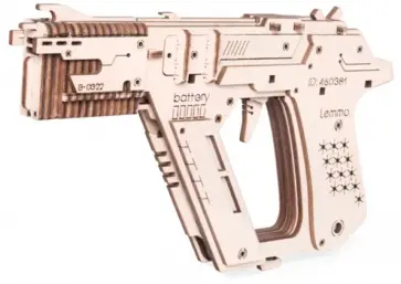 Деревянный конструктор Пистолет-резинкострел Бластер обложка книги