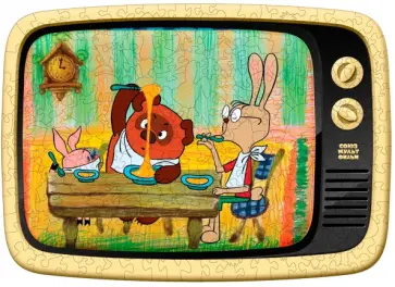Деревянный фигурный пазл Винни-Пух Деревянный фигурный пазл Винни-Пух обложка книги