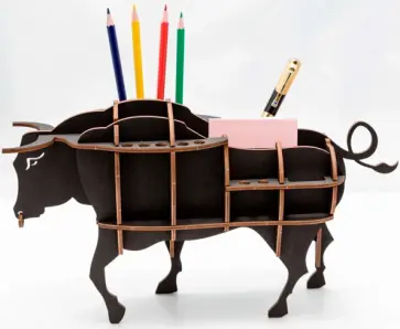 Сборная модель Настольный органайзер Бык Сборная модель Настольный органайзер Бык обложка книги